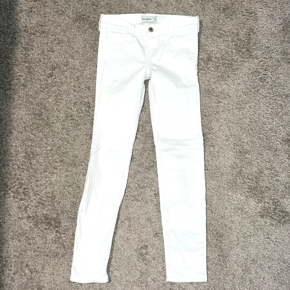 Abercrombie kids white jeans